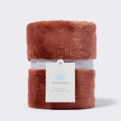 Solid Satin Edge Plush Baby Blanket - Russet Brown - Cloud Island™ -Little Kingdom Nursery GUEST dee7ed27 68ce 4fea 8a2c ba64ace34007