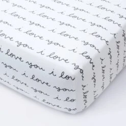 Fitted Crib Sheet I Love You - Cloud Island™ White/Gray -Little Kingdom Nursery GUEST eb7dcd37 c68a 4bb0 bb1f e65853454037