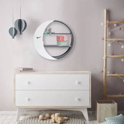 Decorative Wall Shelf - Cloud Island™ Moon Shelf 4 Decorative Wall Shelf - Cloud Island™ Moon Shelf - Image 4