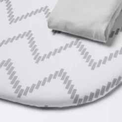 Jersey Bassinet Sheet - Cloud Island™ Gray Chevron And Solid Gray - 2pk -Little Kingdom Nursery GUEST ee8a9601 47fd 4567 a503 9109ebbc34c6