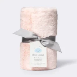 Solid Satin Edge Plush Blanket - Cloud Island™ Pink -Little Kingdom Nursery GUEST f12ad3df 7d70 4168 9c35 37ff926dab47