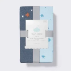 Fitted Jersey Crib Sheet - Space - 2pk - Cloud Island™ -Little Kingdom Nursery GUEST f1d5f5f3 b565 43e6 8f9c 543c6a6ffa15