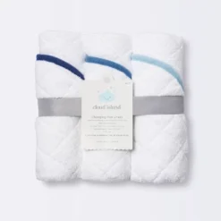 Changing Pad Liner White With Blue Edge - Cloud Island™ 3pk 5 Changing Pad Liner White With Blue Edge - Cloud Island™ 3pk -Little Kingdom Nursery GUEST f7a275d1 4928 4987 b2b5 bf1f4ebc764b