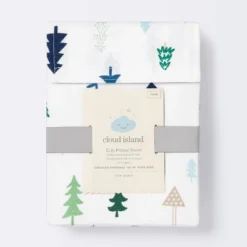 Crib Fitted Sheet Trees - Cloud Island™ - Blue 6 Crib Fitted Sheet Trees - Cloud Island™ - Blue -Little Kingdom Nursery GUEST f98275c7 503f 417b 858a 72d08536fd5a