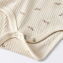 Baby 2pc Weiner Dogs Wide Ribbed Top & Bottom Set - Cloud Island™ Khaki -Little Kingdom Nursery GUEST ff879304 d54b 43a4 bd66 a77615af6551